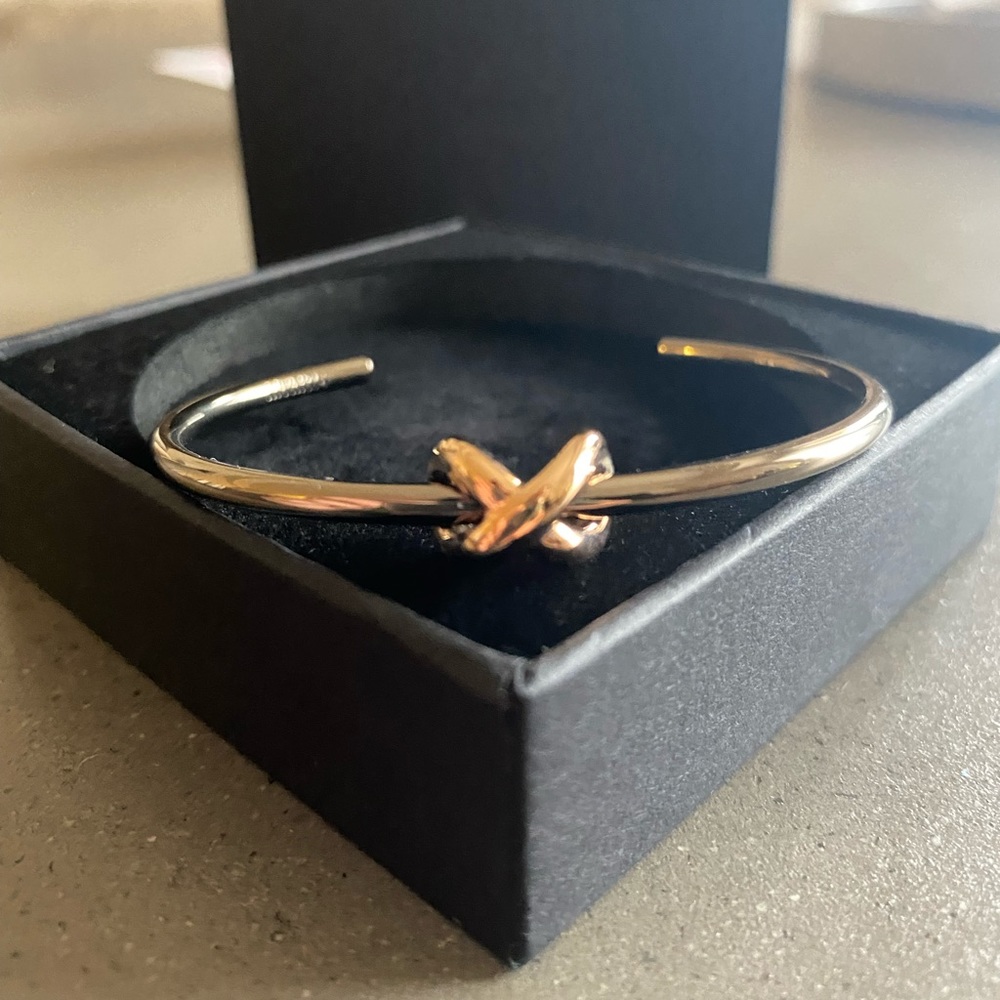 MVMT Gunmetal and Rose Gold Knot Cuff